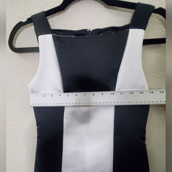 Jessica McClintock Girls Black and White Sleeveless Dress - Picture 8 of 16